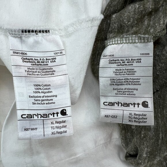 Carhartt 2 pack Original Fit White and Green Size XL - Picture 10 of 11
